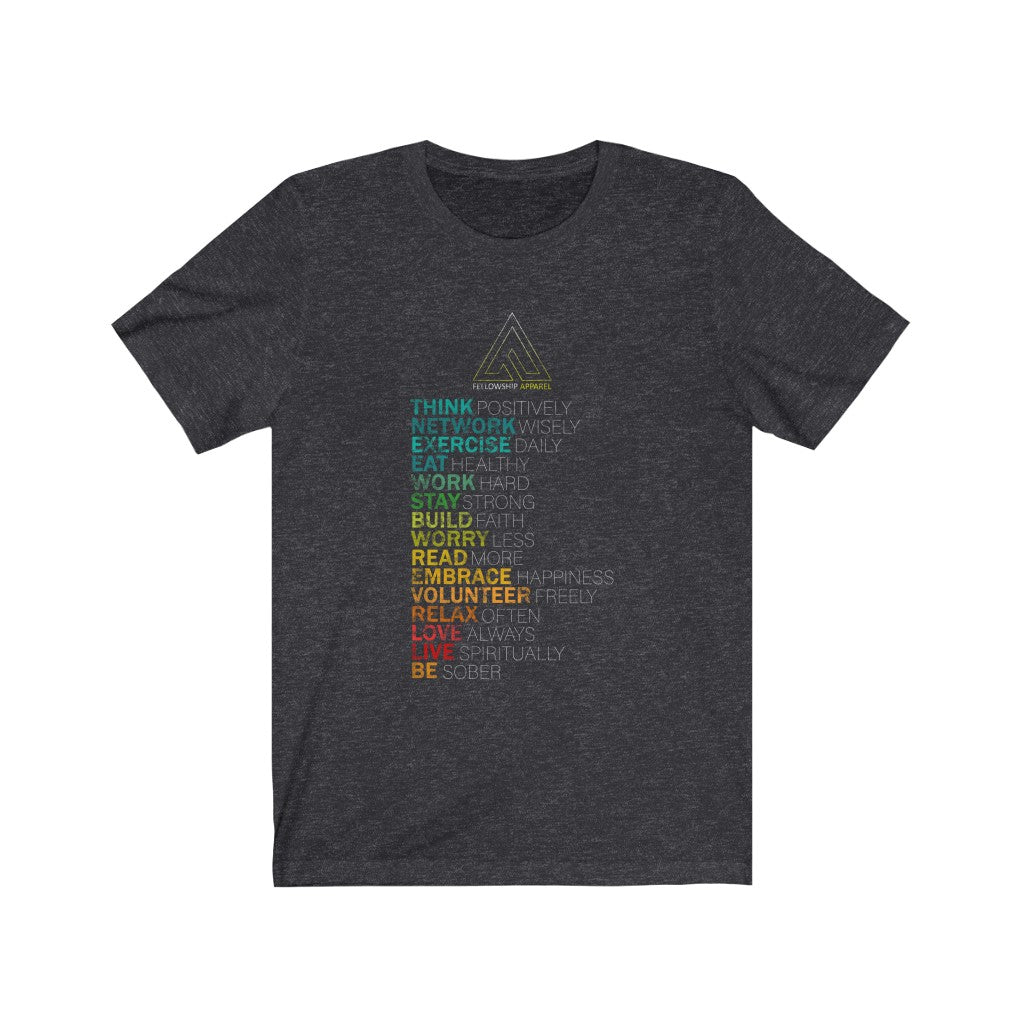 Men's T-Shirts - Daily Goals & Inspirational List