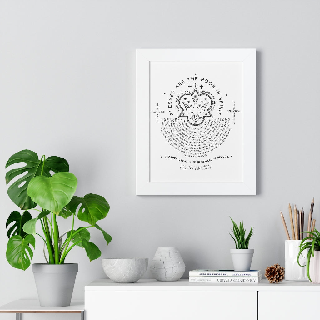 Beatitudes- Vertical Frame