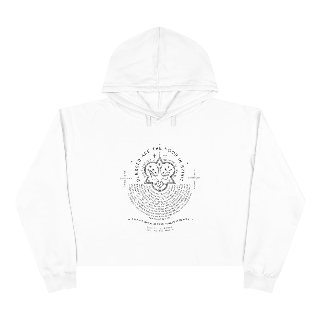 Beatitudes Crop Hoodie