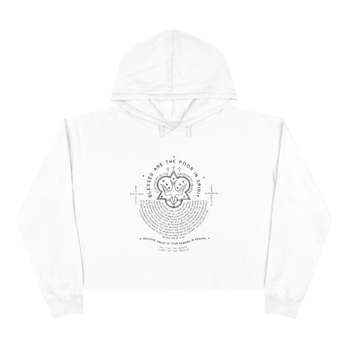 Beatitudes Crop Hoodie