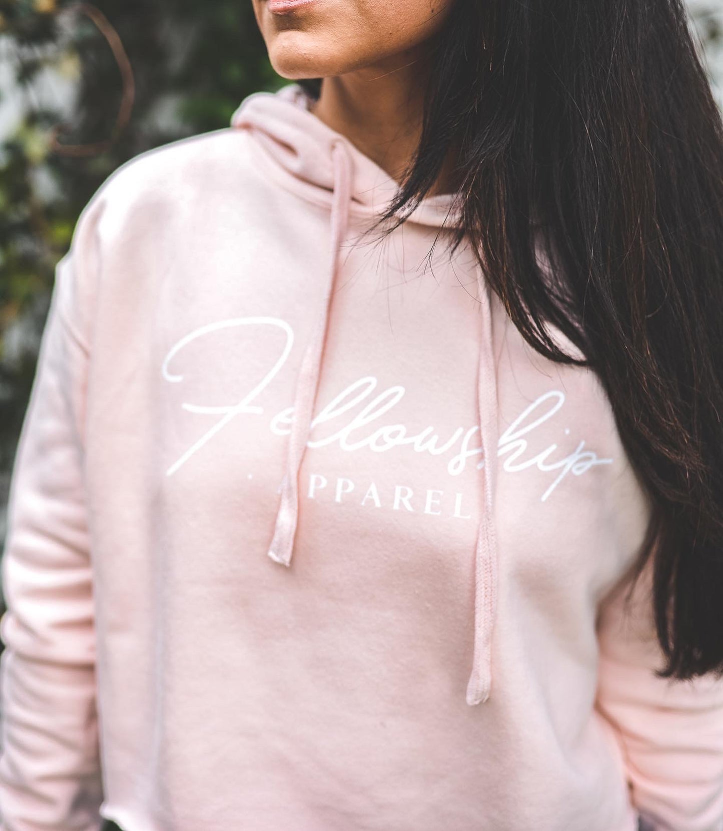 Simple Line Crop Top Hoodie
