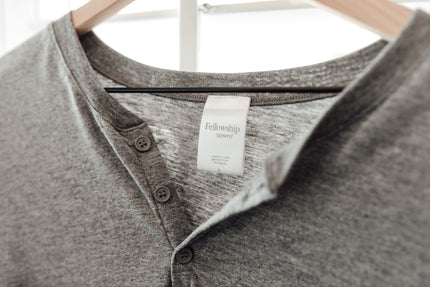 Tri-blend henley