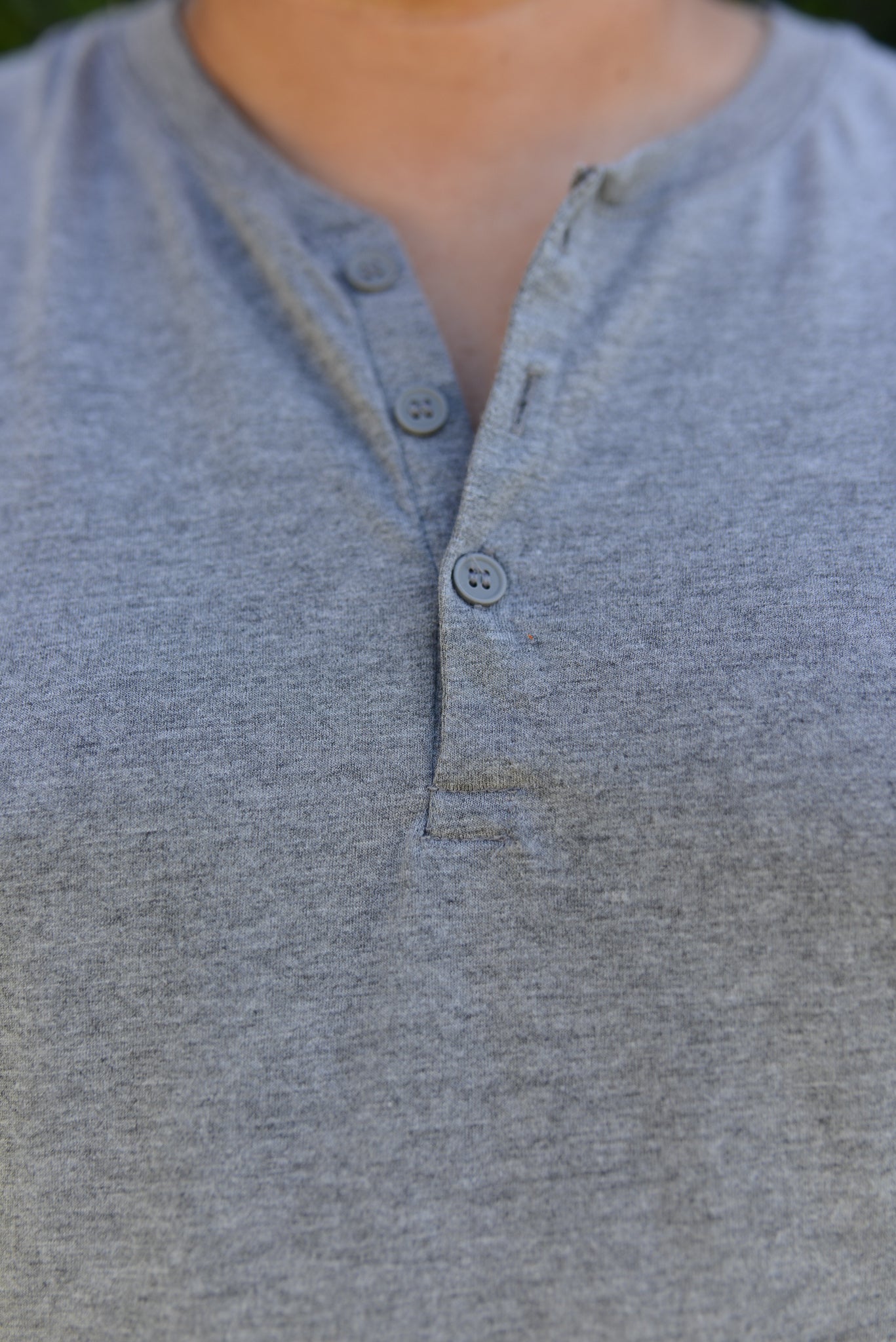 Tri-blend henley