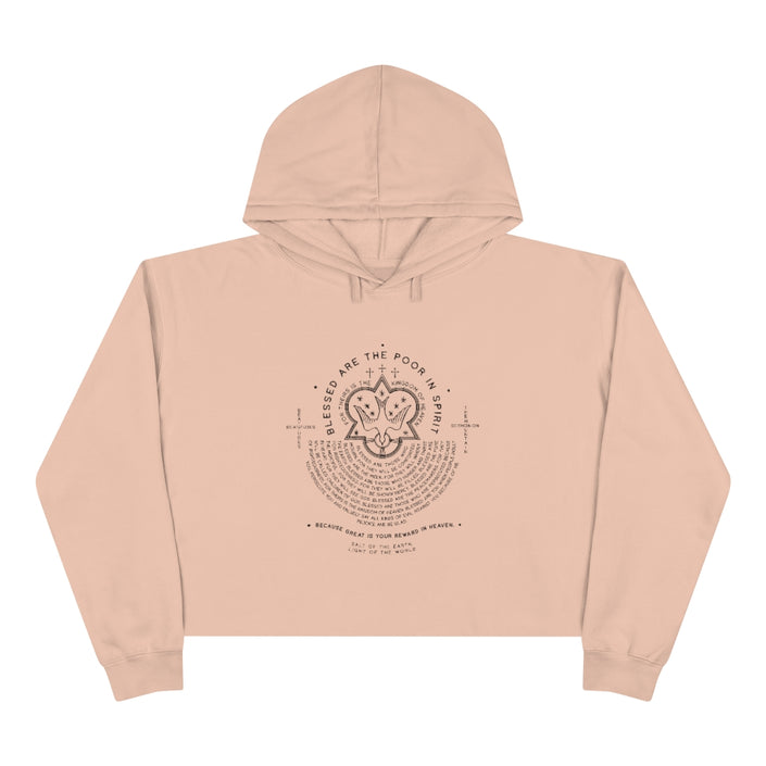 Beatitudes Crop Hoodie