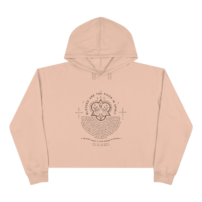 Beatitudes Crop Hoodie