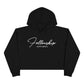 Simple Line Crop Top Hoodie