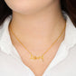 Love Scripted Necklace With Cubic Zirconia Stone | Fellowship Apparel