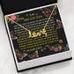 Love Scripted Necklace With Cubic Zirconia Stone | Fellowship Apparel