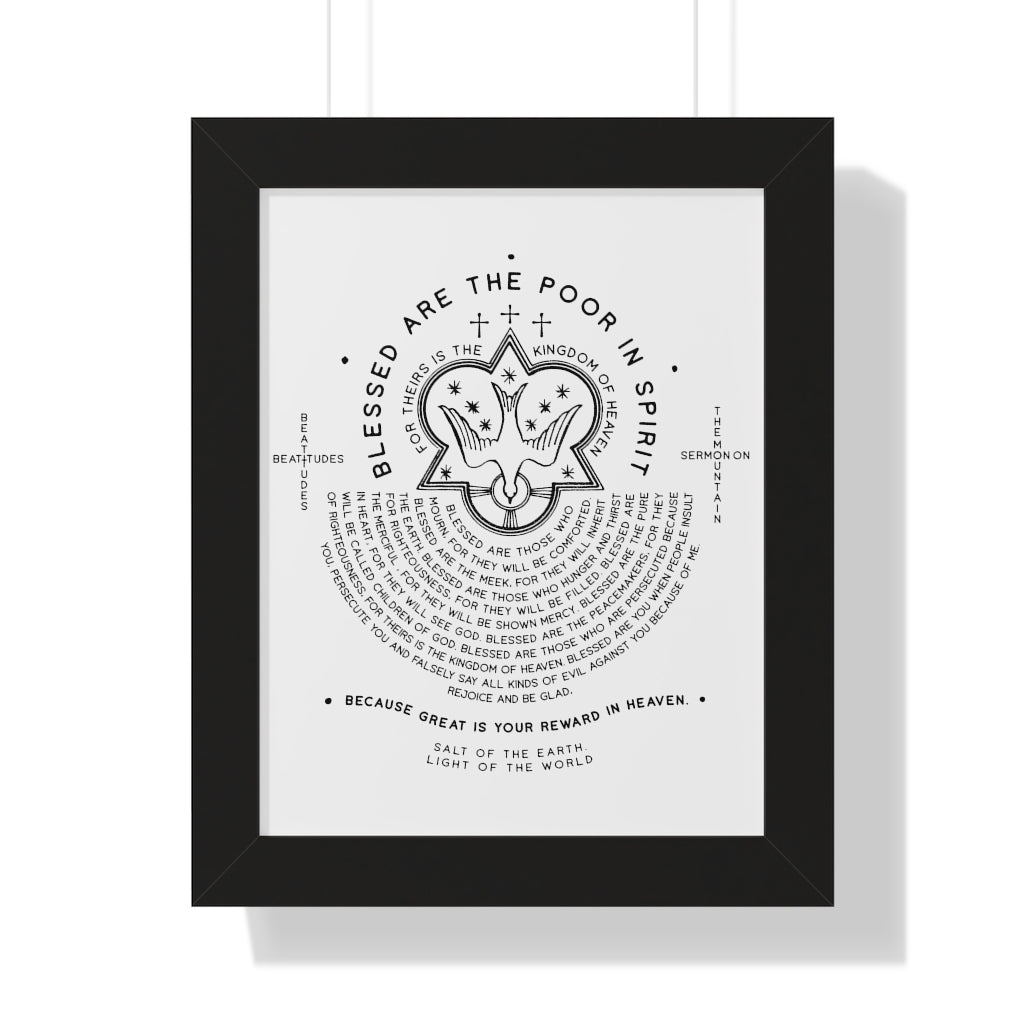 Beatitudes- Vertical Frame